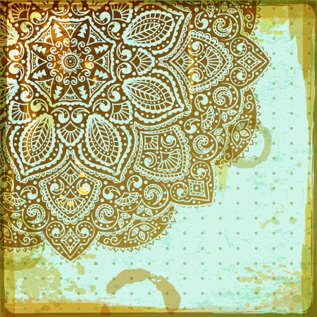 Poster Dekorative goldene Mandala