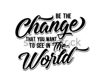 Poster Dekorative Worte mit Motivation