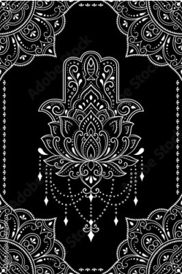 Poster Dekoratives orientalisches indisches Muster