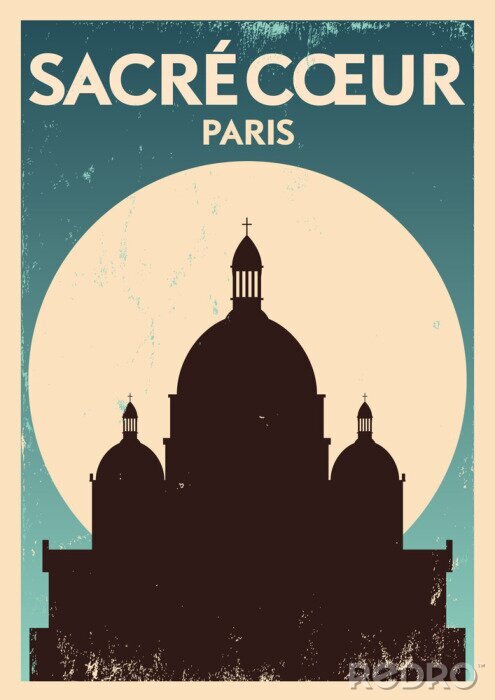Poster Denkmäler in Paris Abbildung