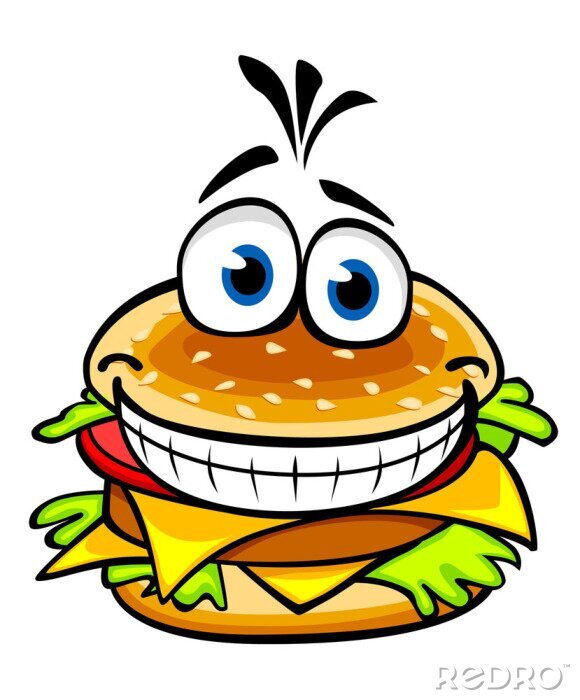 Poster Der lustige Hamburger