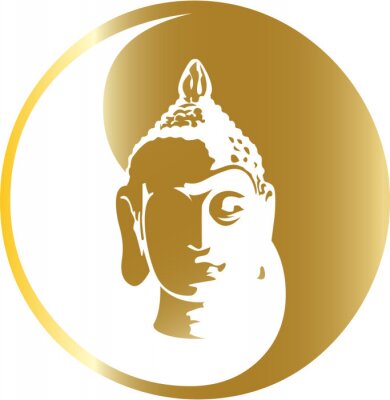 der Vektor Gold-Buddha