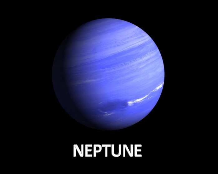 Poster Der verdunkelte Planet Neptun
