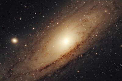 Poster Die Andromeda-Galaxie aus dem Weltraum gesehen