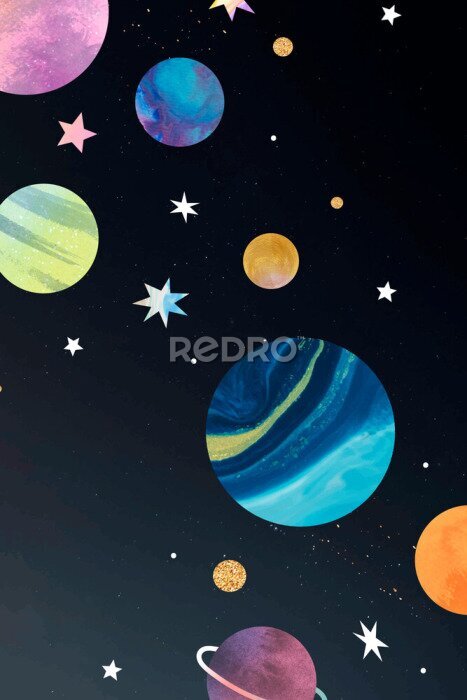 Poster Die Farben der Planeten