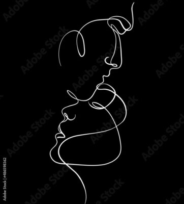 Poster Die Gesichter der Liebenden