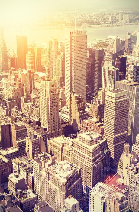 Poster Die höchsten Gebäude New Yorks