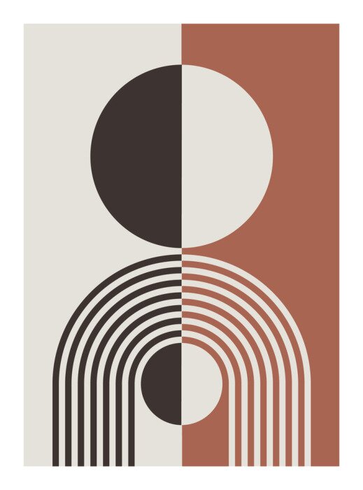 Poster Die Kunst der Fluidgeometrie