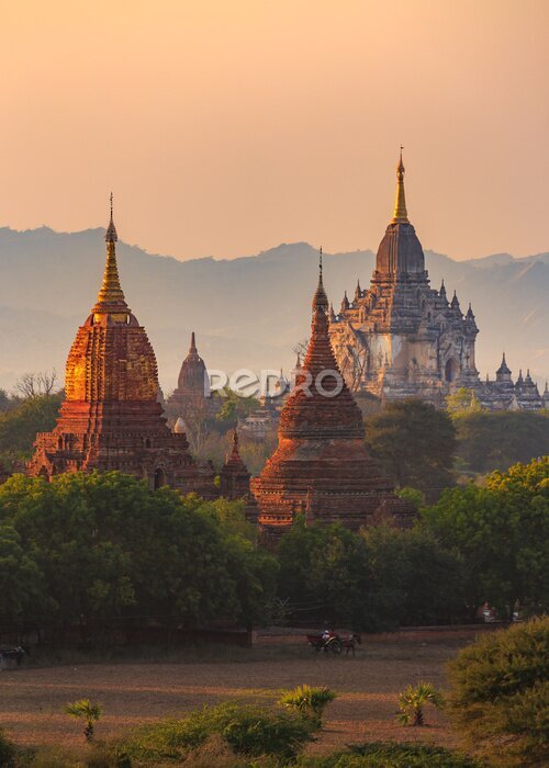 Poster Die majestätischen Tempel Burmas