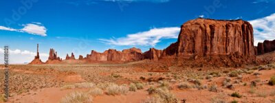 Poster Die malerische Landschaft des Monument Valley in den USA