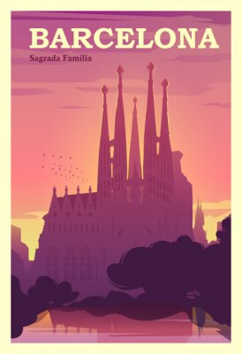 Poster Die Schönheit Barcelonas