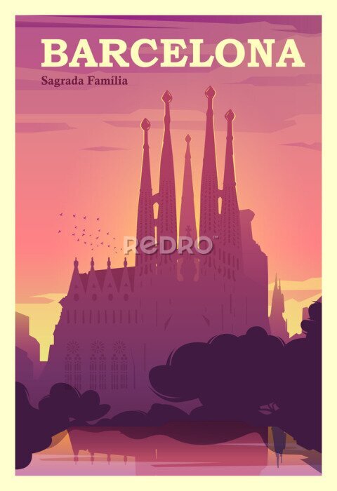 Poster Die Schönheit Barcelonas