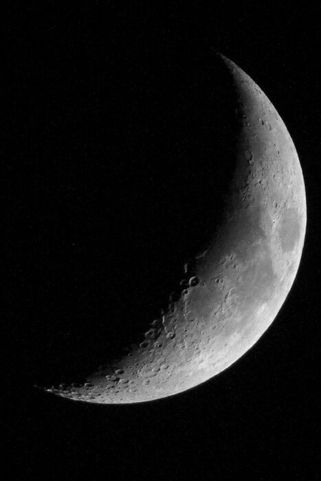 Poster Die Struktur der felsigen Oberfläche des Mondes