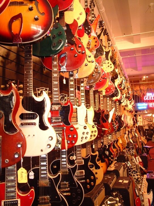 Poster Die Welt der Musik und der Gitarren