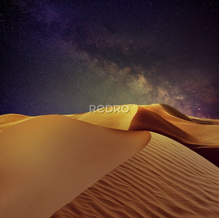 Poster Die Wüste im Sternenlicht