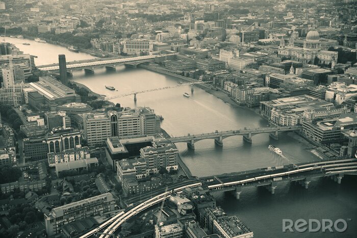 Poster Drei Brücken über der Themse London