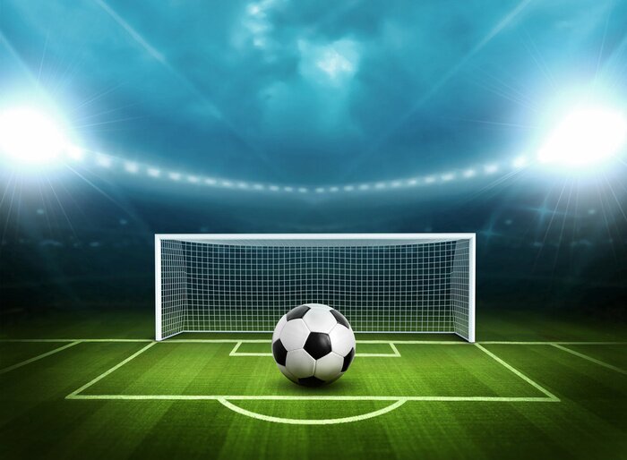 Poster Dreidimensionaler Strafstoß