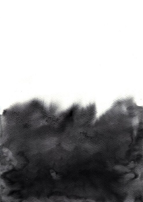 Poster Dunkle Schlieren auf hellem Hintergrund