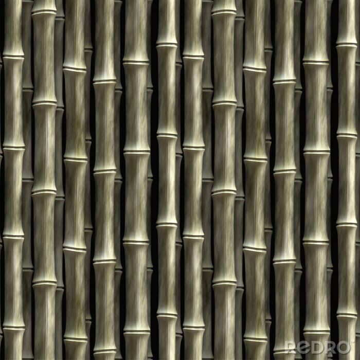 Poster Dunkler Bambus