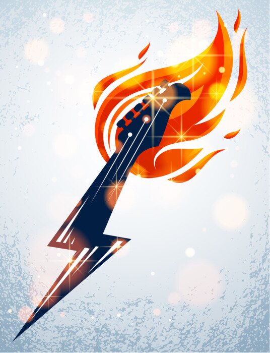 Poster E-Gitarrenhals