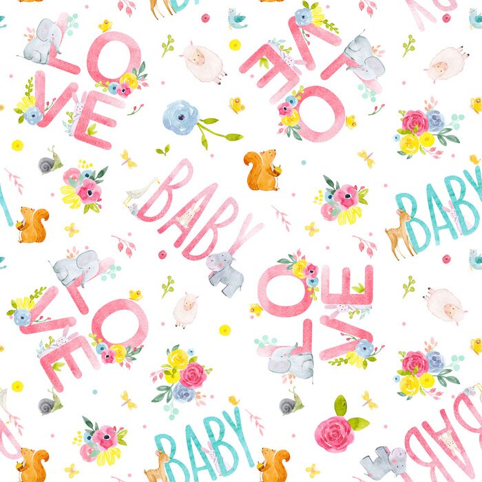 Poster Eichhörnchen und Schriftzug