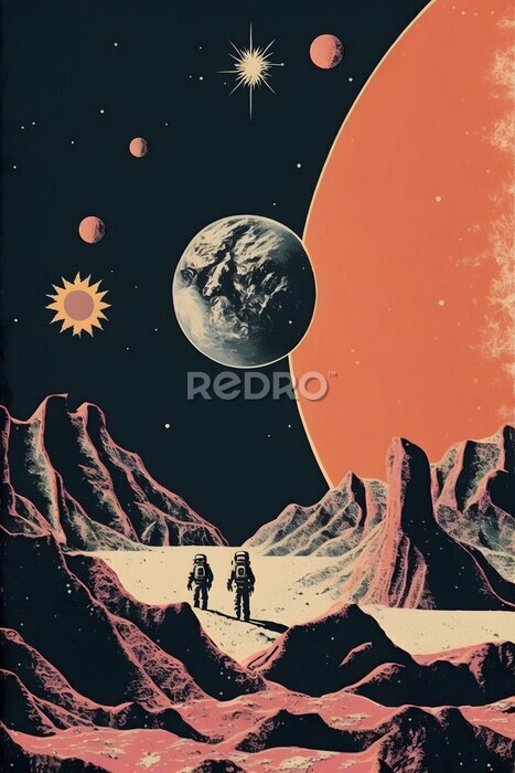 Poster Ein Blick auf den Mars