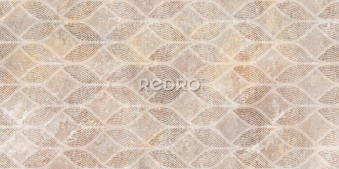 Poster Ein klassisches Dekorationsmotiv in Erdtönen