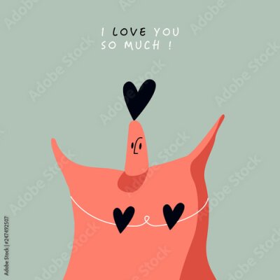 Poster Ein Mädchen voller Liebe