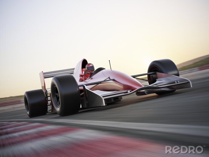 Poster Ein Rennwagen