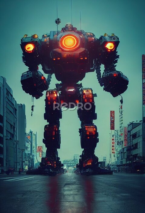 Poster Ein riesiger Roboter