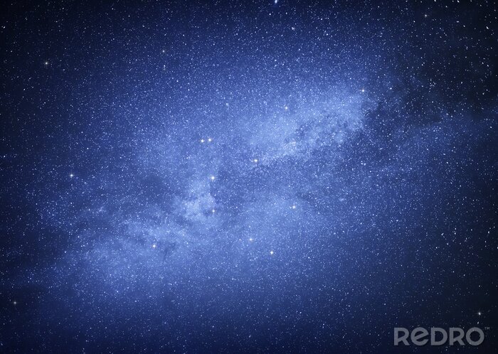 Poster Eine langgestreckte Galaxie zwischen Sternen