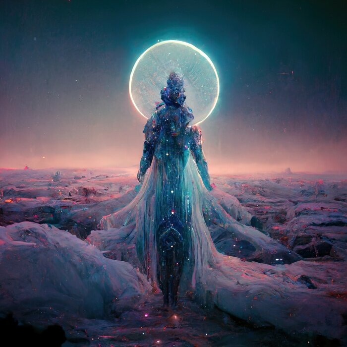 Poster Eine magische Figur aus der Welt der Fantasie