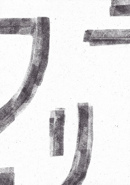 Poster Einfarbiges Muster