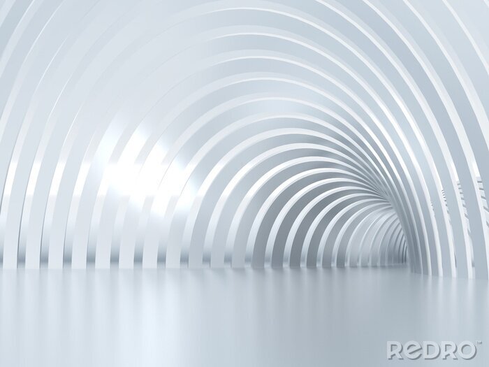 Poster Eleganter dreidimensionaler Tunnel