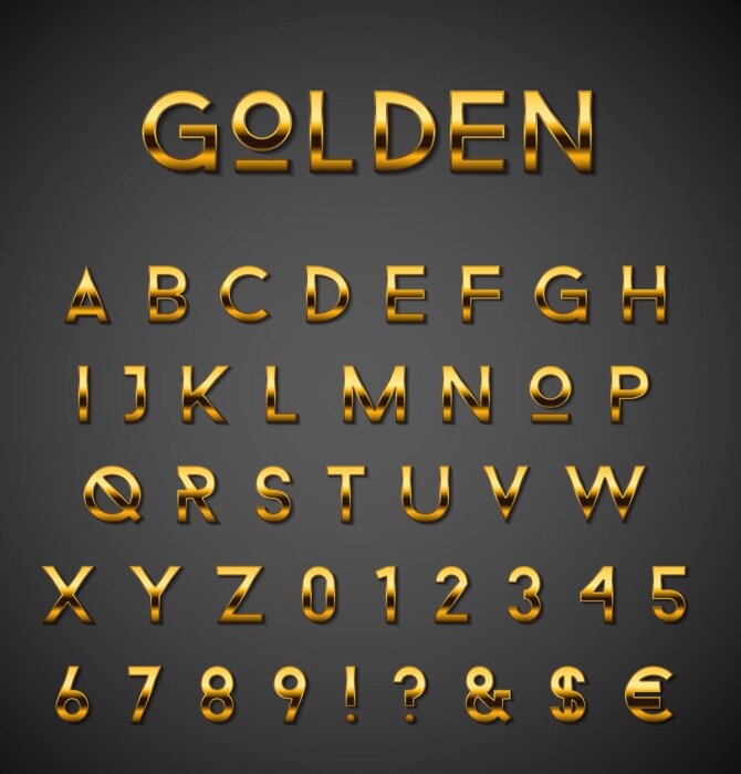 Poster Elegantes Briefset