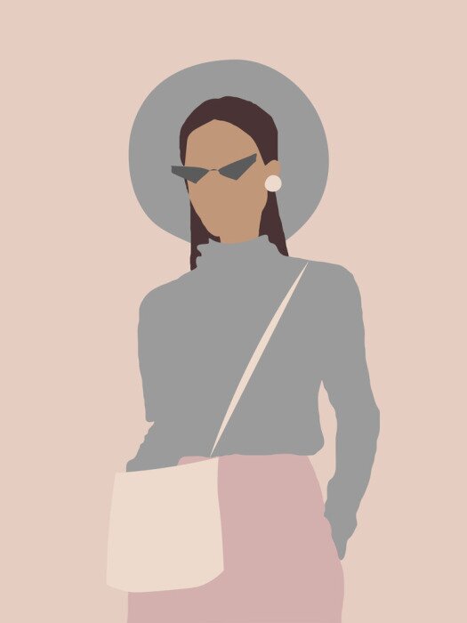 Poster Elegantes Mädchen