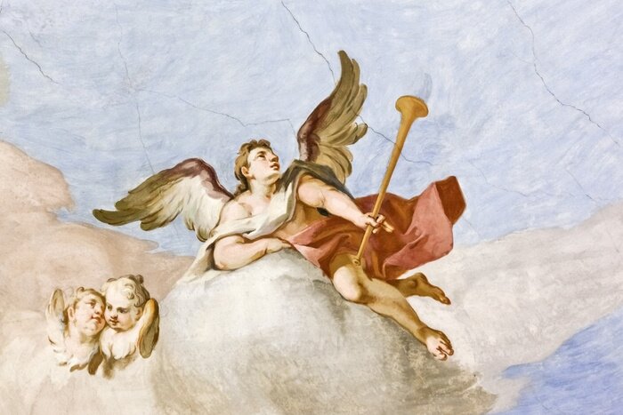 Poster Engel des Herrn künstlerisches Konzept