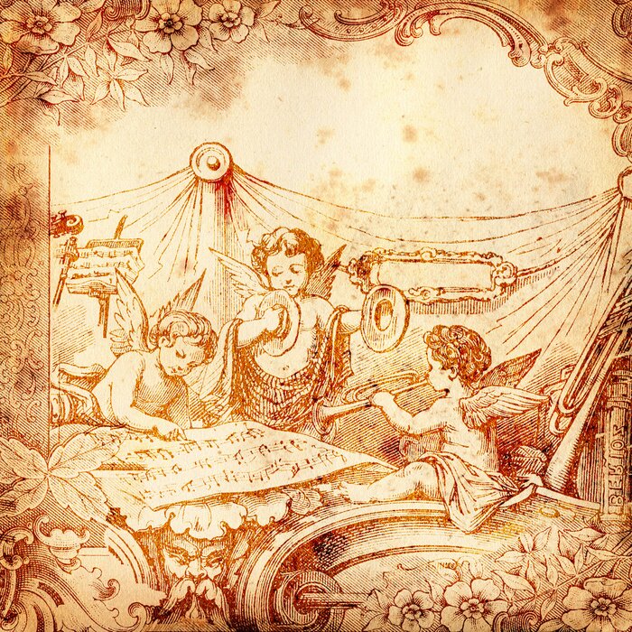 Poster Engel und Musik