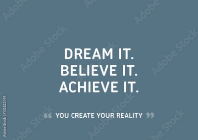 Poster Englisches Motivationszitat über Erfolg