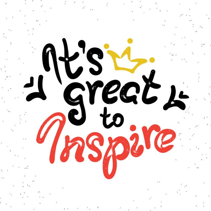 Poster Es ist groß, scribble handschriftliches Design-Element zu begeistern