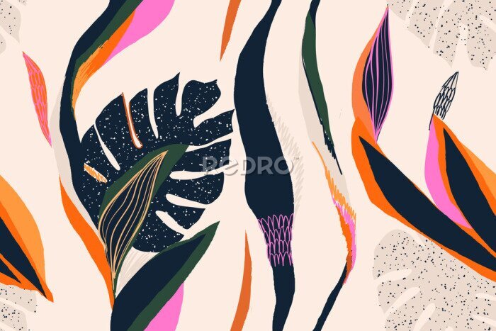 Poster Exotische Abstraktion