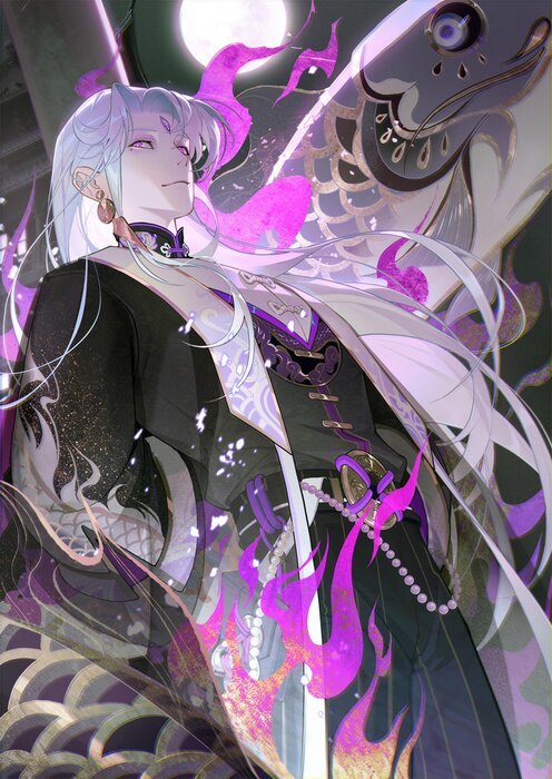 Poster Fantastischer Anime-Elf