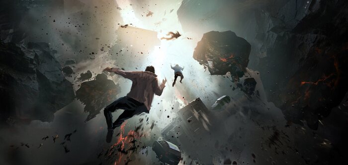 Poster Fantasy über den Untergang der Menschheit