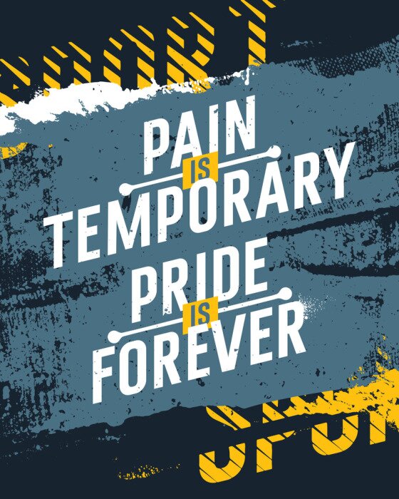 Poster Farbige motivierende Aufschriften