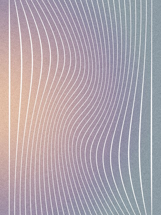 Poster Farbverlauf von Wellenlinien