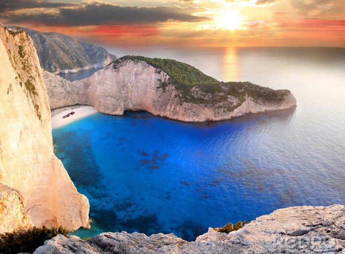 Poster Felsige Küste in Griechenland