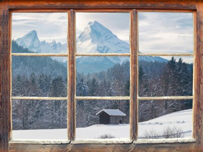 Fensterblick zum Watzmann