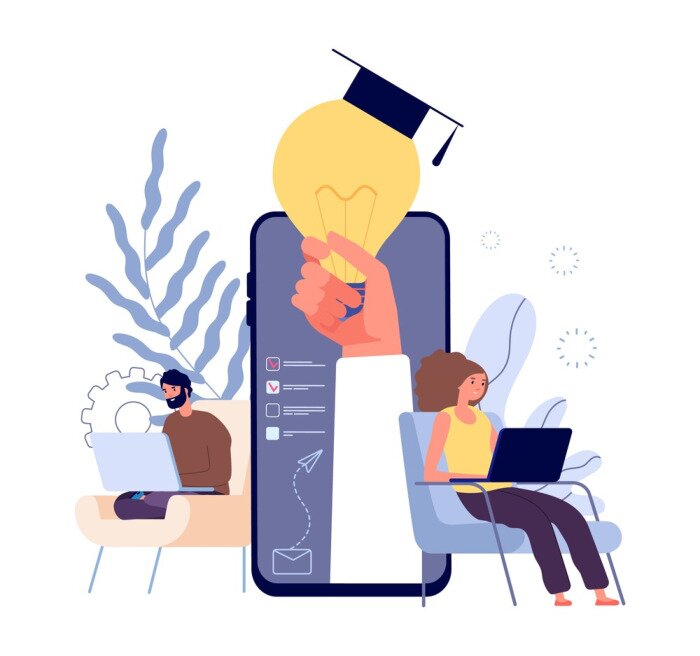 Poster Fernunterricht Kreative Grafik