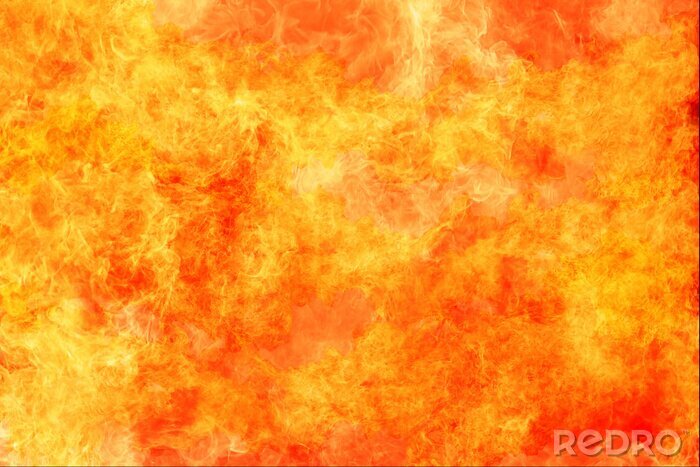 Poster Feuriger Hintergrund in Orange- und Gelbtönen