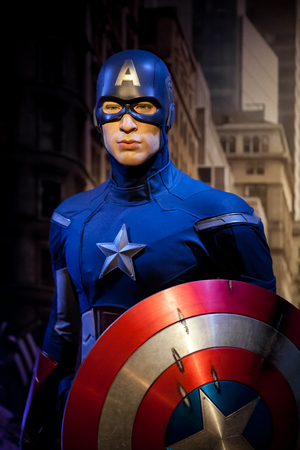 Poster Figur des Films Captain America